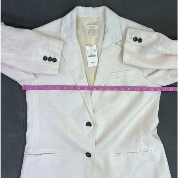 NWT $148 J.CREW Sz. 8 Regent Blazer Linen Light Pink C2364 FS Benefits Charity - Picture 14 of 15
